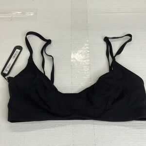 Skims Matte Micro Scoop Bra Obsidian